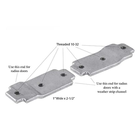 Major Major:  LMB-033 - Mounting Bracket For Adams Rite Locks In Aluminum Radius Door Frames MJR-LMB-033